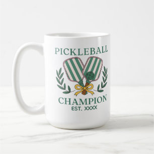 Pickleball-Meister Benutzerdefiniertes Gründungsja Kaffeetasse