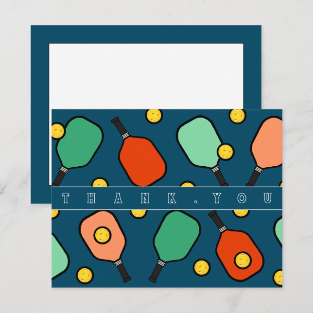 Pickleball Merci Cartes (Devant / Derrière)