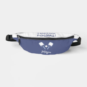 Pickleball Mignon Nom Personnalisable Amusant Bleu