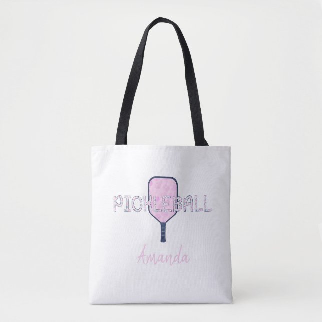 Pickleball mit Pickleball Paddle Personalisiert Tasche (Vorderseite)