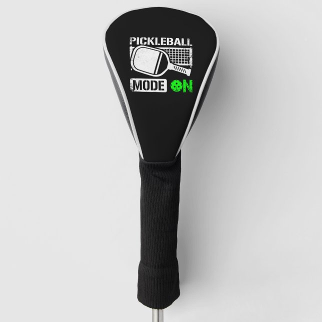 Pickleball-Modus on Golf Headcover (Vorderseite)