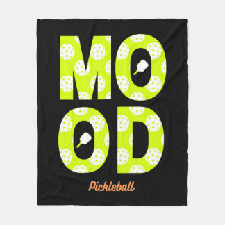 Pickleball Mood Play Pickleball Fleecedecke