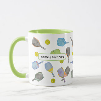 Pickleball Mug – Funny Paddle Pattern Tasse