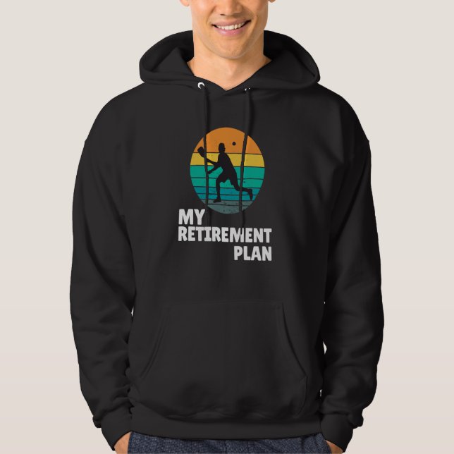 Pickleball My Retirement Plan Dink Legend Paddle Hoodie (Vorderseite)