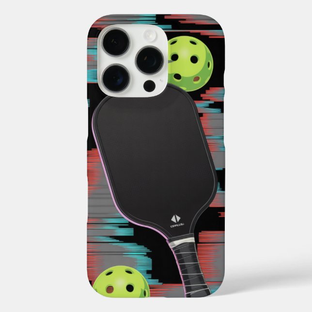 Pickleball Neon Paddle Motion Case (Rückseite)