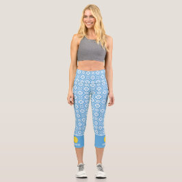 Pickleball Niedlich drucken Winterschneeflocke Eig Capri Leggings