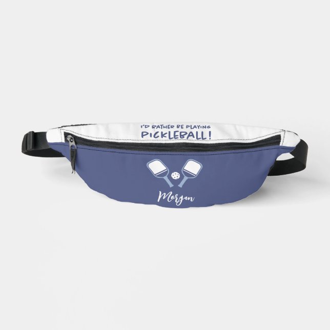 Pickleball Niedliche benutzerdefinierbare Name Fun Bauchtasche (Vorderseite)
