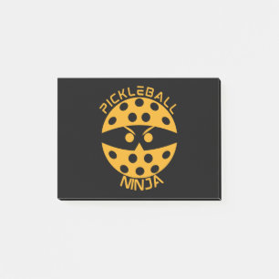 Pickleball ninja - orange post-it klebezettel