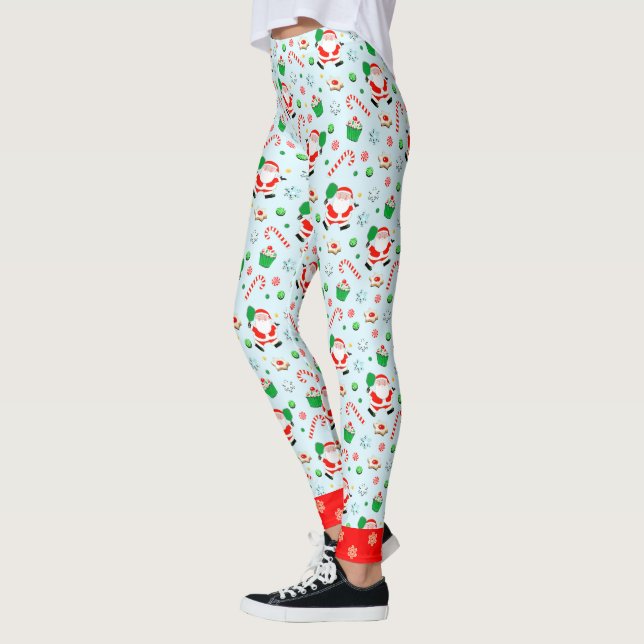Pickleball Noël Leggings (Gauche)
