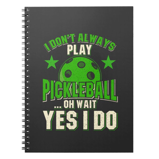 Pickleball Notizblock (Vorderseite)