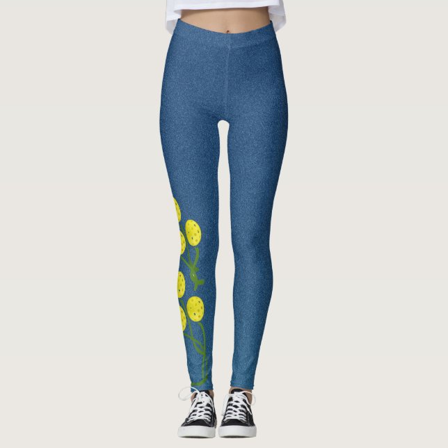 Pickleball oder Sport-Leggings/-pflanzen Leggings (Vorderseite)