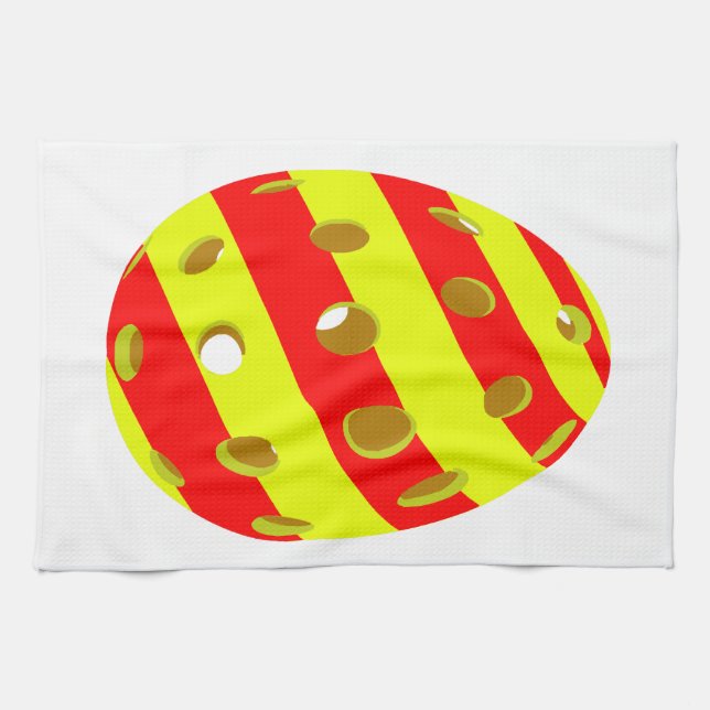 Pickleball Ostereier Geschirrtuch (Horizontal)
