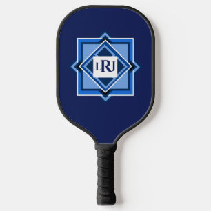 Pickleball-Paddel mit blauer geometrischer Fläche Pickleball Schläger
