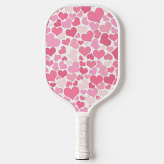 Pickleball-Paddel mit rosa Herzen Muster Pickleball Schläger