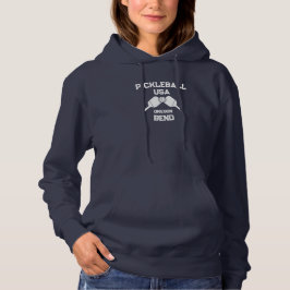 Pickleball Paddle & Ball Bend Oregon USA Custom Hoodie