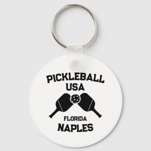 Pickleball Paddle Ball Neapel Florida USA Custom Schlüsselanhänger