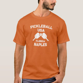 Pickleball Paddle Ball Neapel Florida USA Custom T-Shirt