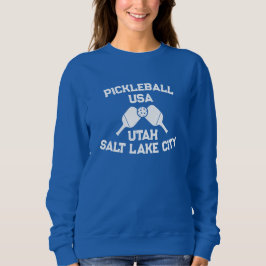Pickleball Paddle Ball Salzsee Utah Custom Sweatshirt