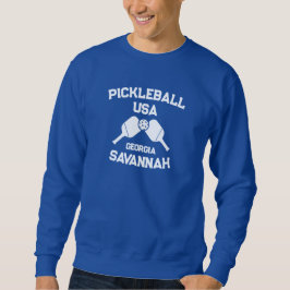 Pickleball Paddle & Ball Savannah Georgia Custom Sweatshirt