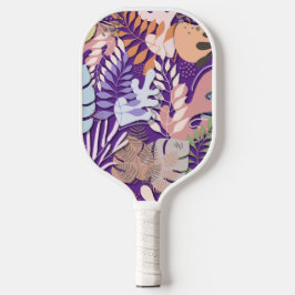 Pickleball Paddle: Bio Blätter (lila/grau) Pickleball Schläger