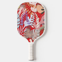 Pickleball Paddle: Bio Blätter (rot/schwarz) Pickleball Schläger