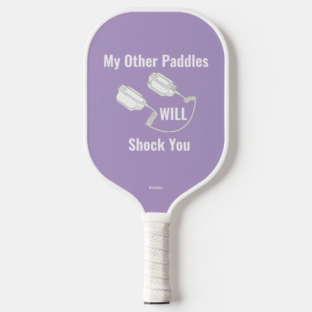 Pickleball Paddle Defibrillator_Lila (Vorderseite)