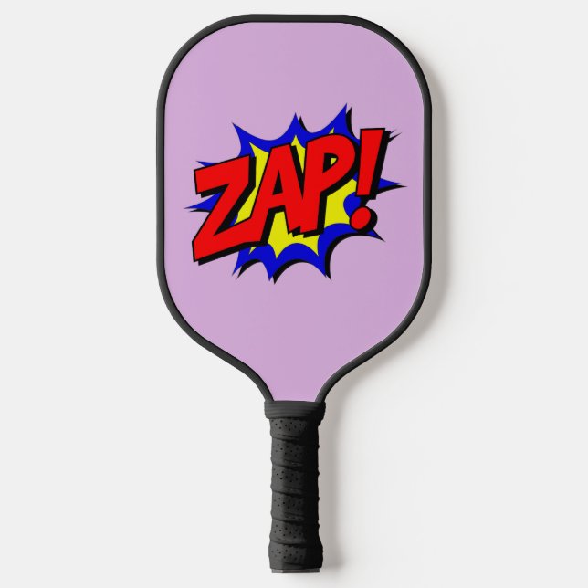 PICKLEBALL PADDLE FUNNY COMIC BUBBLE ZAP! (Vorderseite)