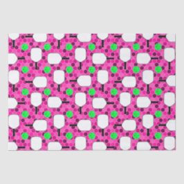 Pickleball Paddle - Magenta Honeycomb Hexagons Seidenpapier