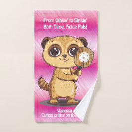 [pickleball] Paddle Me Pink! Handtuch