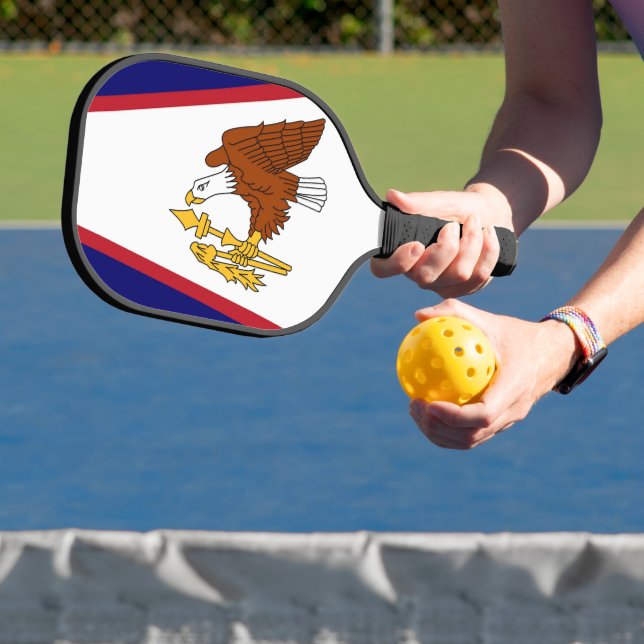 Pickleball Paddle mit der Flagge von Amerikanisch- (InSitu)