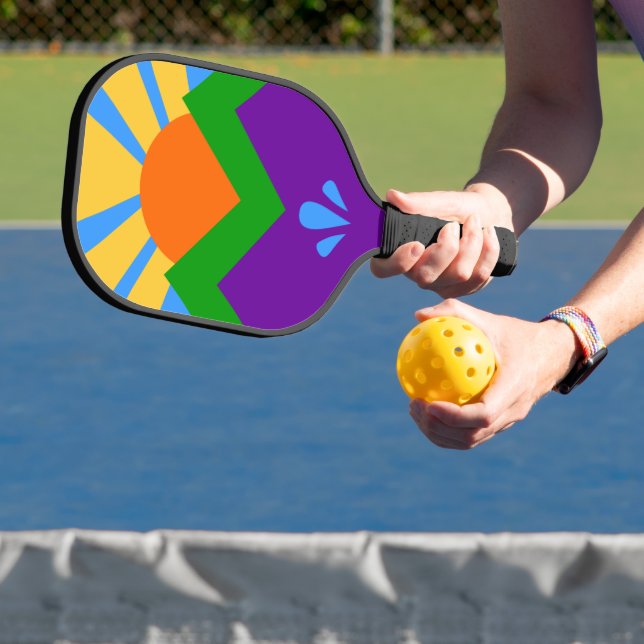Pickleball Paddle mit der Flagge von Manitou Sprin (InSitu)