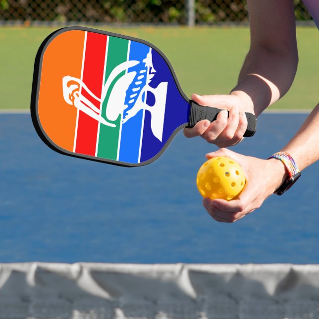 Pickleball Paddle mit der Flagge von St. Petersbur (InSitu)