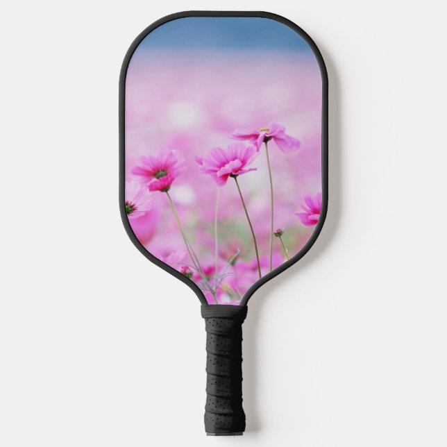 Pickleball-Paddle mit einem Feldbild mit grüner Bl Pickleball Schläger (Vorderseite)