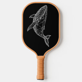 Pickleball Paddle Modern Geometric Whale