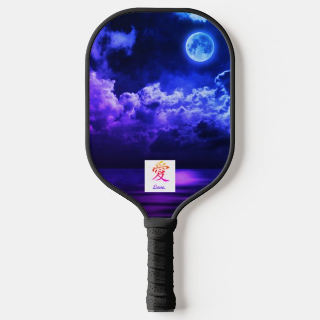 PICKLEBALL-PADDLE-NIGHT-SKI MIT MUND UND TIGER PICKLEBALL SCHLÄGER (Vorderseite)