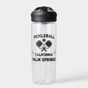 Pickleball Paddle Palm Springs California Custom Trinkflasche