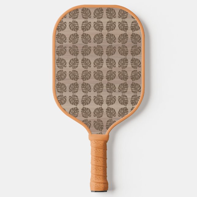 Pickleball Paddle, Retro Tiki Palm Leaf Pickleball Schläger (Vorderseite)