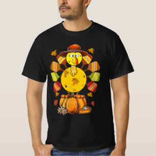 Pickleball Paddle Türkei Pilgrim Erntedank Golf T-Shirt