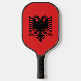 Pickleball Paddle unter der Flagge Albaniens