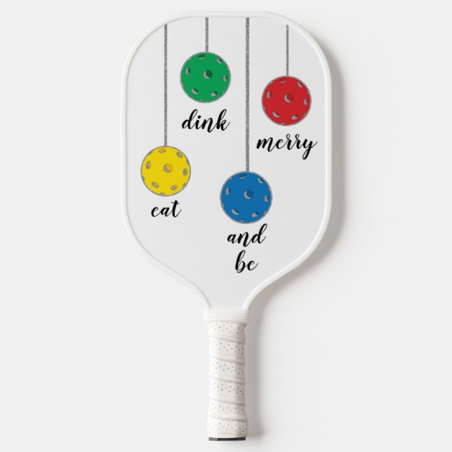 Pickleball Paddle Weihnachtsschmuck (Vorderseite)
