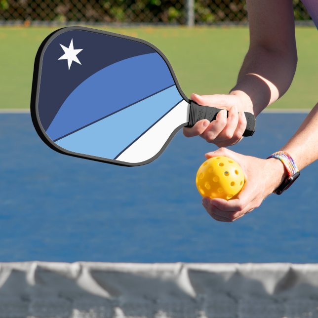 Pickleball Paddle with flag of Columbia, USA (InSitu)