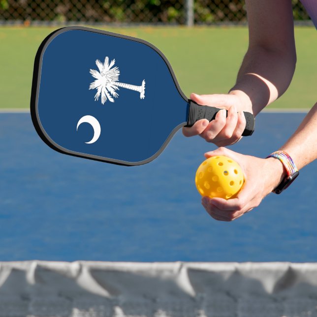 Pickleball Paddle with flag of South Carolina, USA (InSitu)