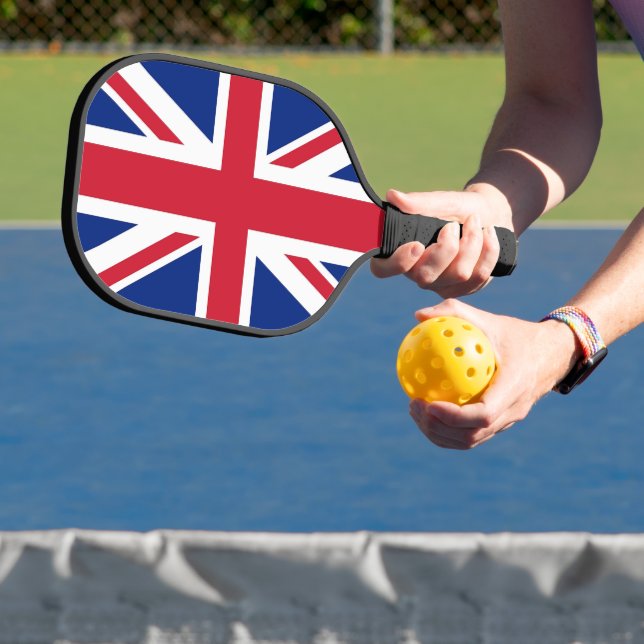 Pickleball Paddle with flag of United Kingdom (InSitu)