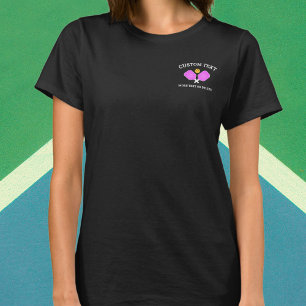 Pickleball Paddles Club Team Logo T-Shirt Personna
