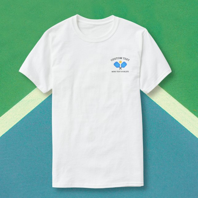 Pickleball Paddles Club Team Logo T-Shirt personna (Créateur téléchargé)
