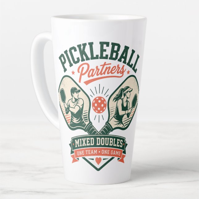 Pickleball-Partner Mixed Doubles Milchtasse (Linke Ecke)