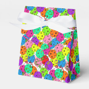 Pickleball Party Bunte Ballons Geschenkschachtel