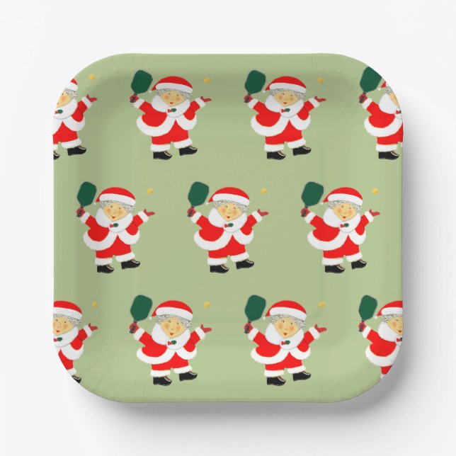 Pickleball-Party Pappteller (Vorderseite)