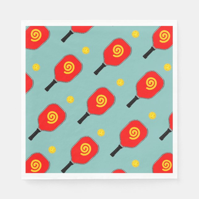 Pickleball-Party Serviette (Vorderseite)