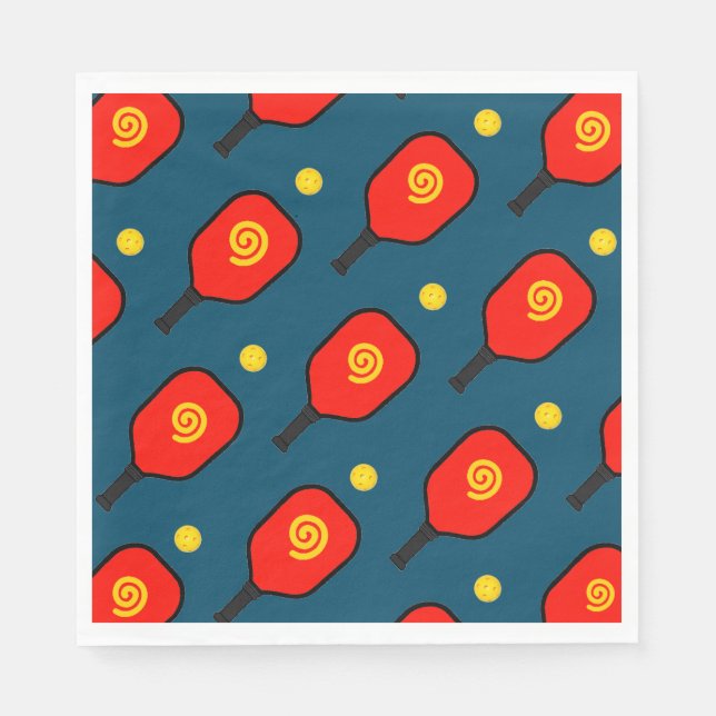 Pickleball-Party Serviette (Vorderseite)